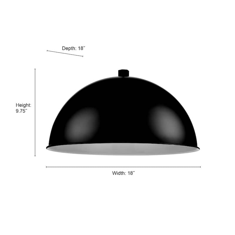 R Series 1-Light Wide Deep Bowl Satin Black - Satin Black