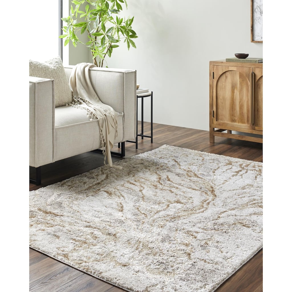 Livabliss Andorra Plus Casual Abstract Marble Area Rug