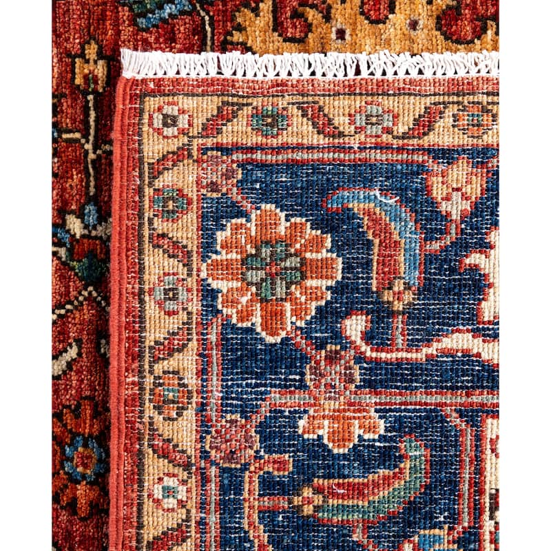 Serapi One-of-a-Kind Hand-Knotted Area Rug - Red - 4' 3" x 5' 11"