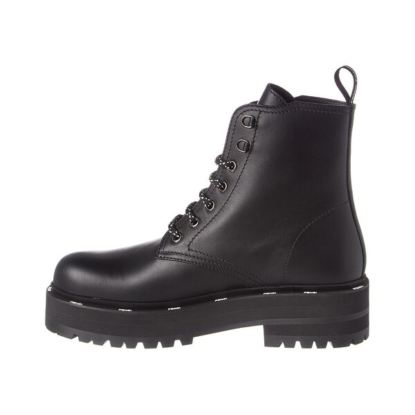 fendi lace up combat boots