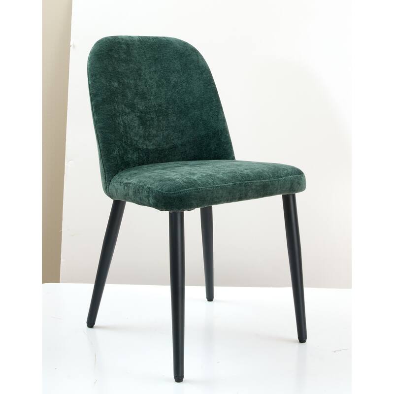 Set of 2 Fabric Identities Chair with Metal Legs, Armless Chair for Kitchen, Restaurant, Living, Meeting Room