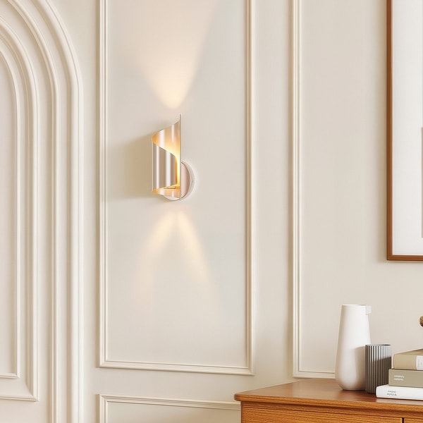 Iron Modern Wall Sconce with Novelty Shade and Metal Frame On Sale Bed Bath Beyond 41633927