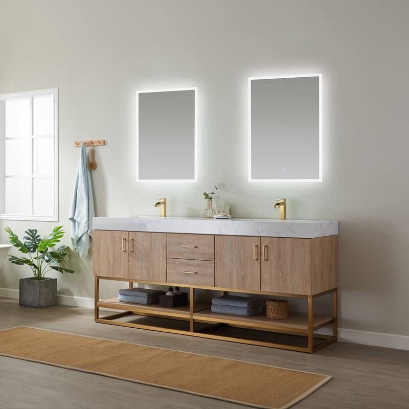 Miseno MV789072 Alistair 72" Free Standing Double Basin Vanity Set