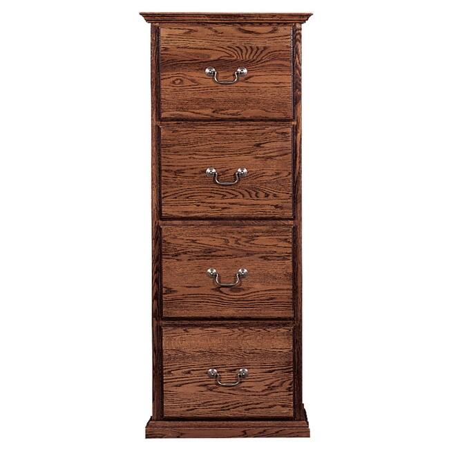 Traditional Four Drawer File Cabinet