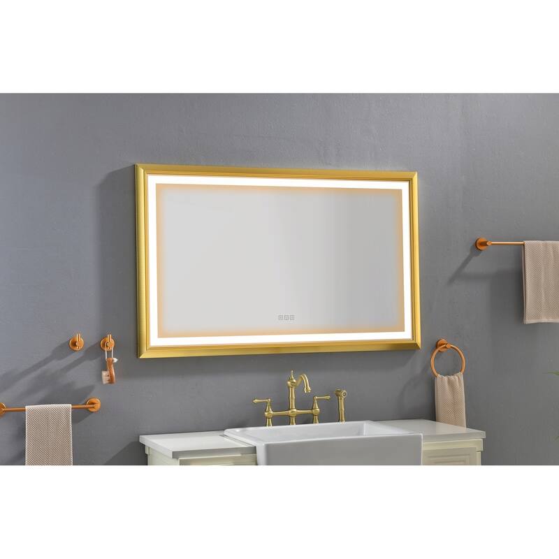 LED Bathroom Mirror with Aluminum Frame