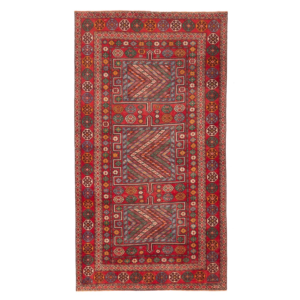 ECARPETGALLERY Hand-knotted Konya Anatolian Red Wool Rug - 5'1 x 9'4