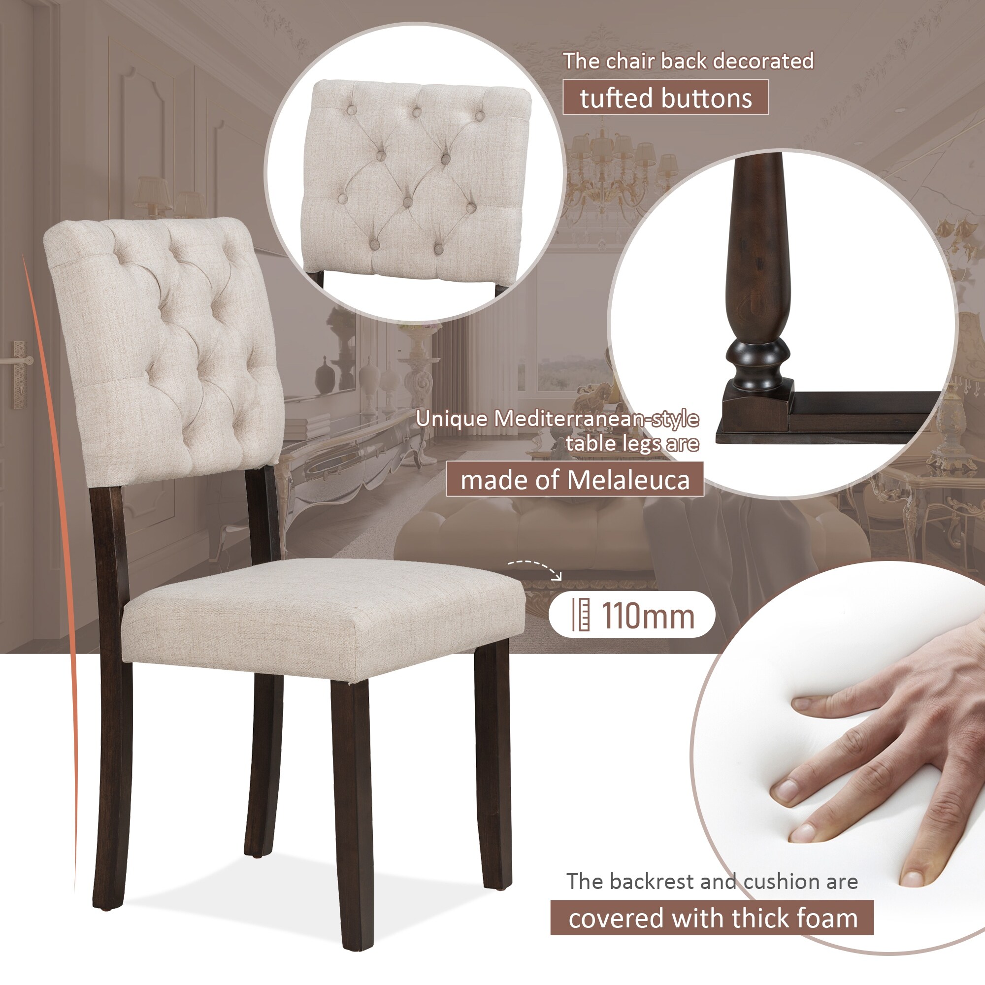 Dining room chair back cushions best sale