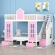 preview thumbnail 8 of 42, Full-over-Full Bunk Bed Pink