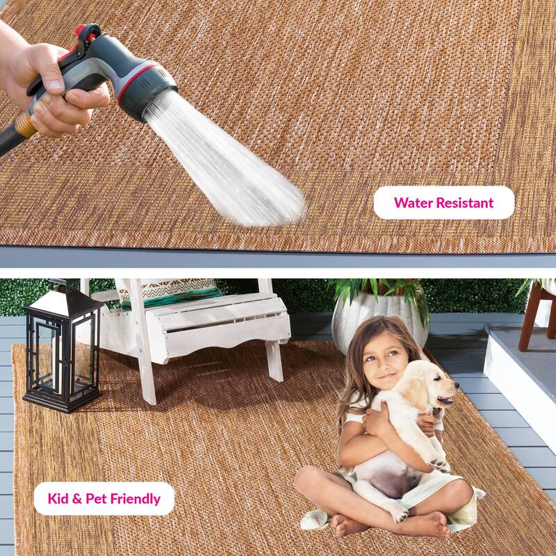SAFAVIEH Courtyard Gwenneth Indoor/Outdoor Waterproof Patio Backyard Rug