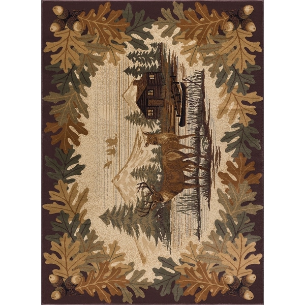 Alise Rugs Natural Lodge Novelty Lodge Area Rug. Opens flyout.