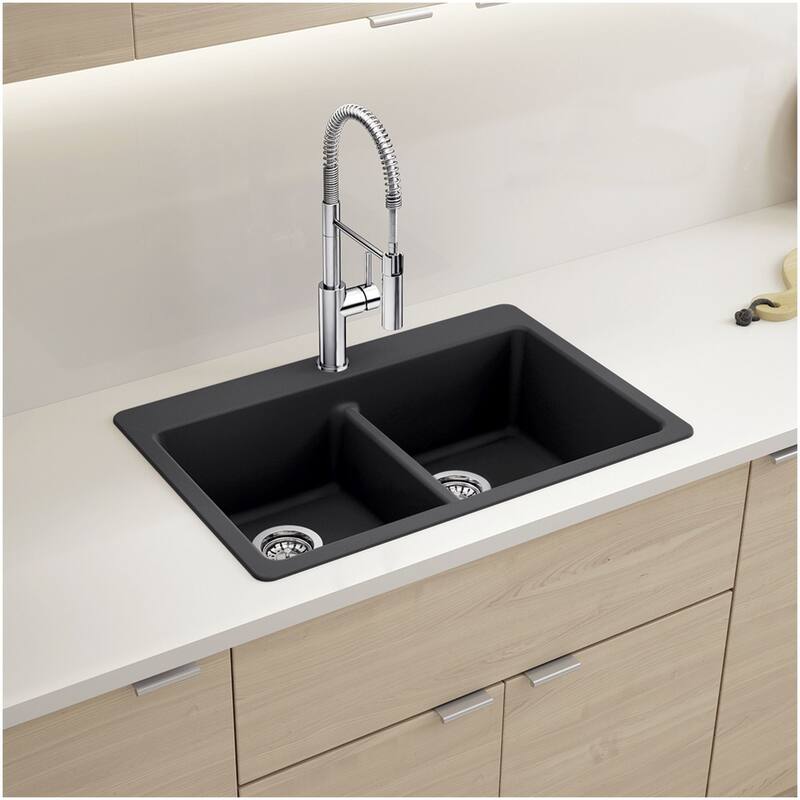 Blanco 443205 Liven 33" Drop-In/Undermount 50/50 Double Basin