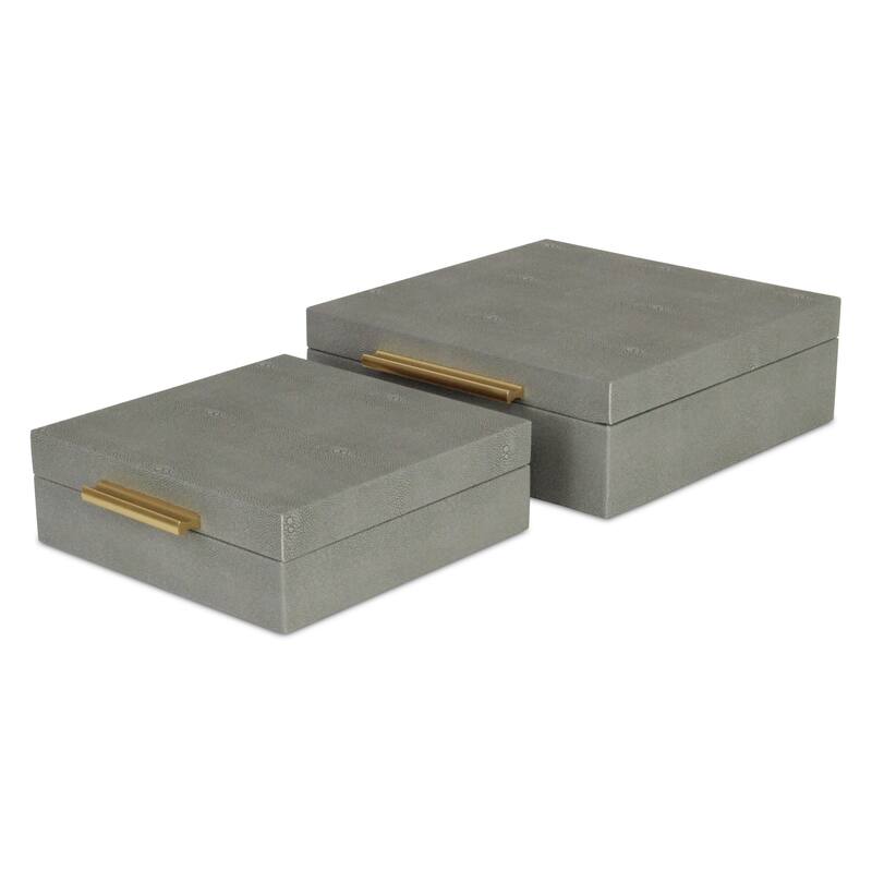 Lusan Black Vinyl Decorative Box Set