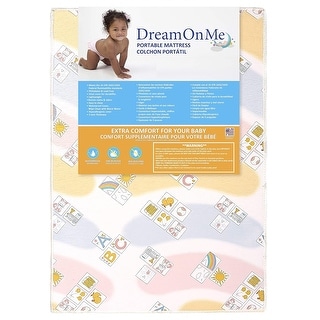 Dream On Me Soothe Me Softly Playard Mattress