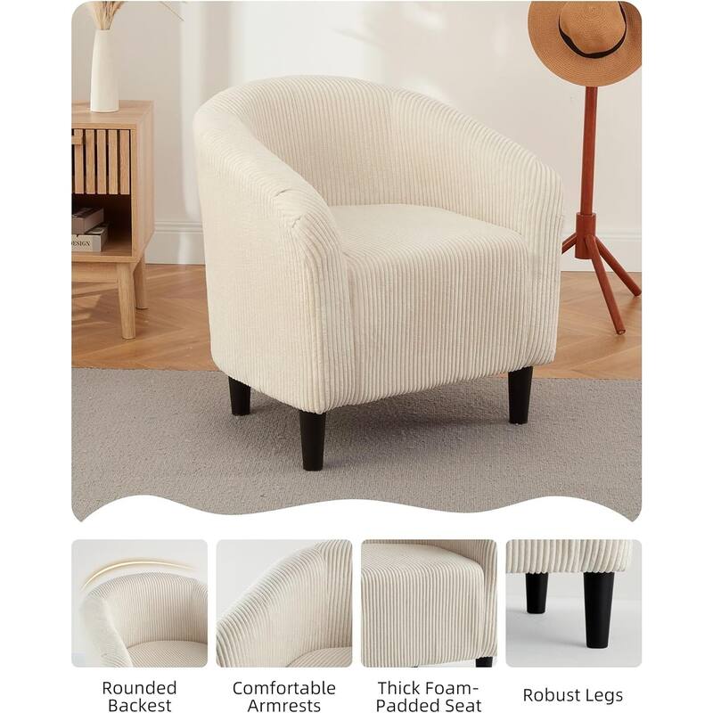 Elegant Accent Cozy Armrest Sofa Chair for Living Room Bedroom