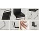 preview thumbnail 42 of 40, Modern Dining Chairs, PU Faux Leather High Back Upholstered Side Chair with C-shaped Tube Plating Metal Legs(Set of 4)