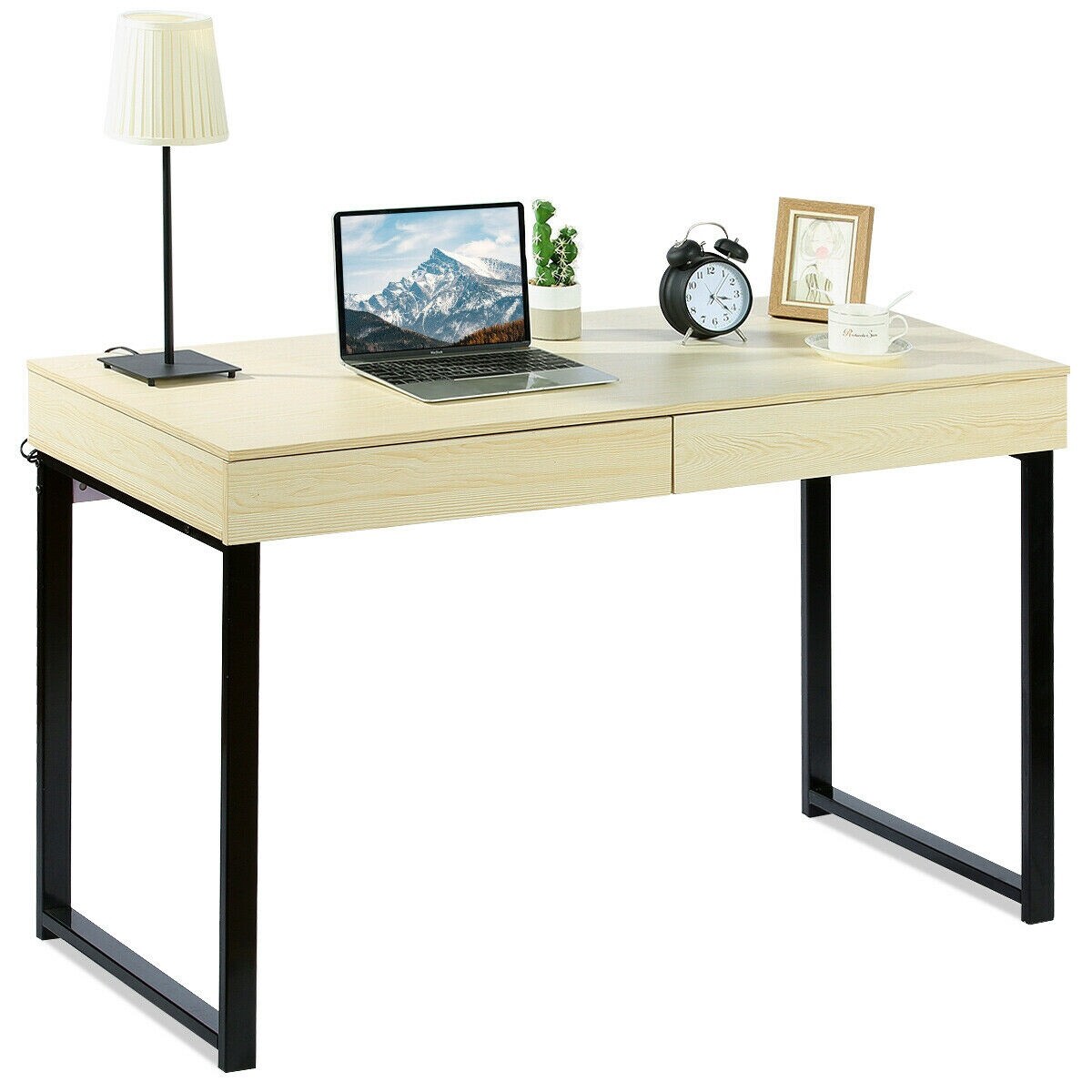 Shop Costway Simple Writing Desk Study Computer Desk Laptop Pc