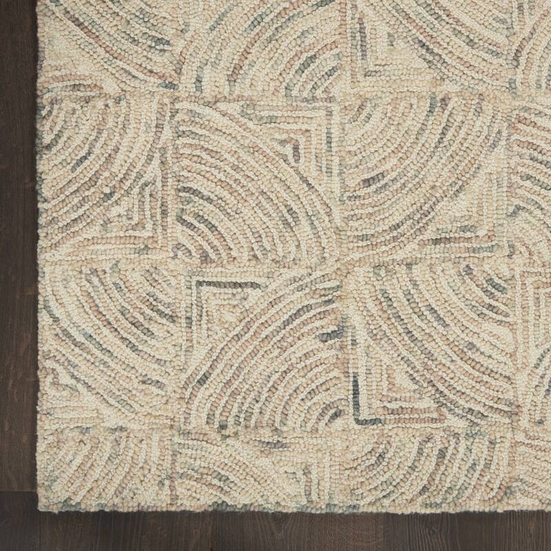 Dujem Power Loomed Geometric Modern Soft Area Rug By HomeRoots - 90' X '60' X '0.5