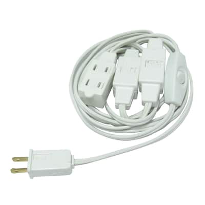 12' Indoor Polarized Extension Power Cord with 9-Outlets