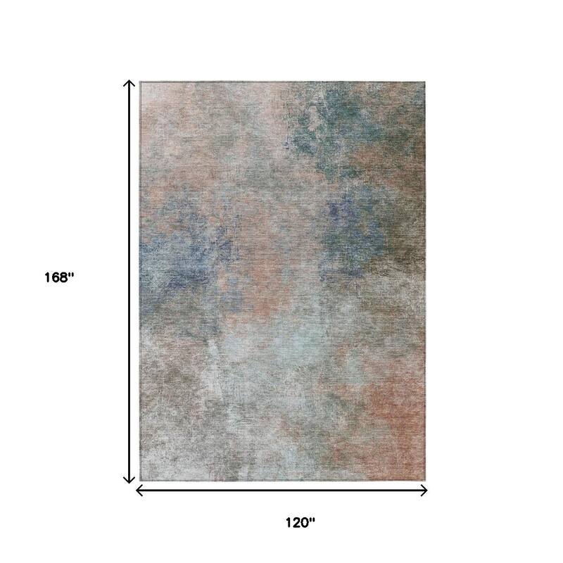 HomeRoots Abstract Transitional Rectangle Outdoor Rug