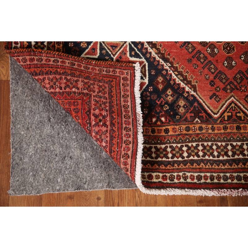 Qashqai Persian Vintage Area Rug Bedroom Hand-knotted Wool Carpet - 4'4"x 7'0"