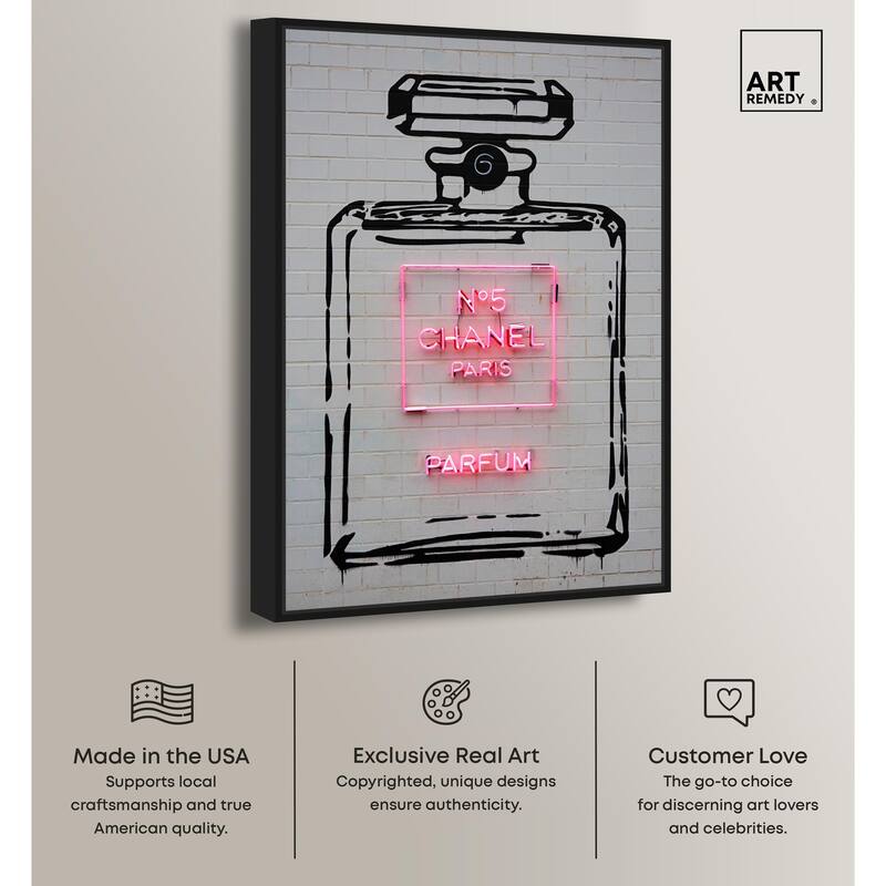Parisian Perfume Canvas by Art Remedy