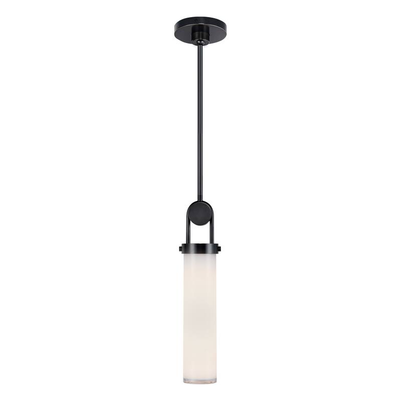 Alora Lighting PD355015 Wynwood 15" Tall Mini Pendant - Urban Bronze / Glossy Opal Glass
