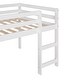 preview thumbnail 4 of 28, Twin Size Loft Bed with Slide, Multifunctional Design, White