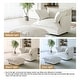 preview thumbnail 38 of 47, 39"W Oversized Chenille Comfy Cloud Chaise Lounge with Ottoman