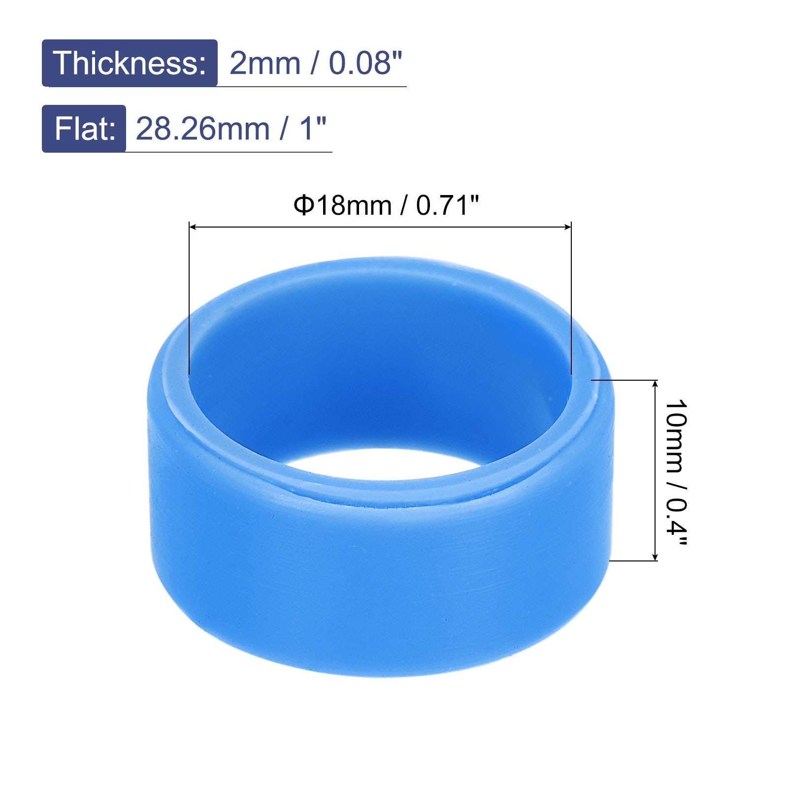 Silicone Rubber Bands Rings Non-slip for Wrapping Paper, Cord Wrap, Bundle