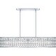 preview thumbnail 4 of 8, Gibson 5-Light Polished Chrome Linear Chandelier