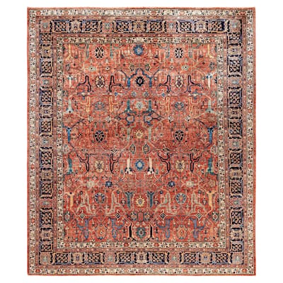 Serapi One-of-a-Kind Hand-Knotted Area Rug - Red - 8' 1" x 9' 9"