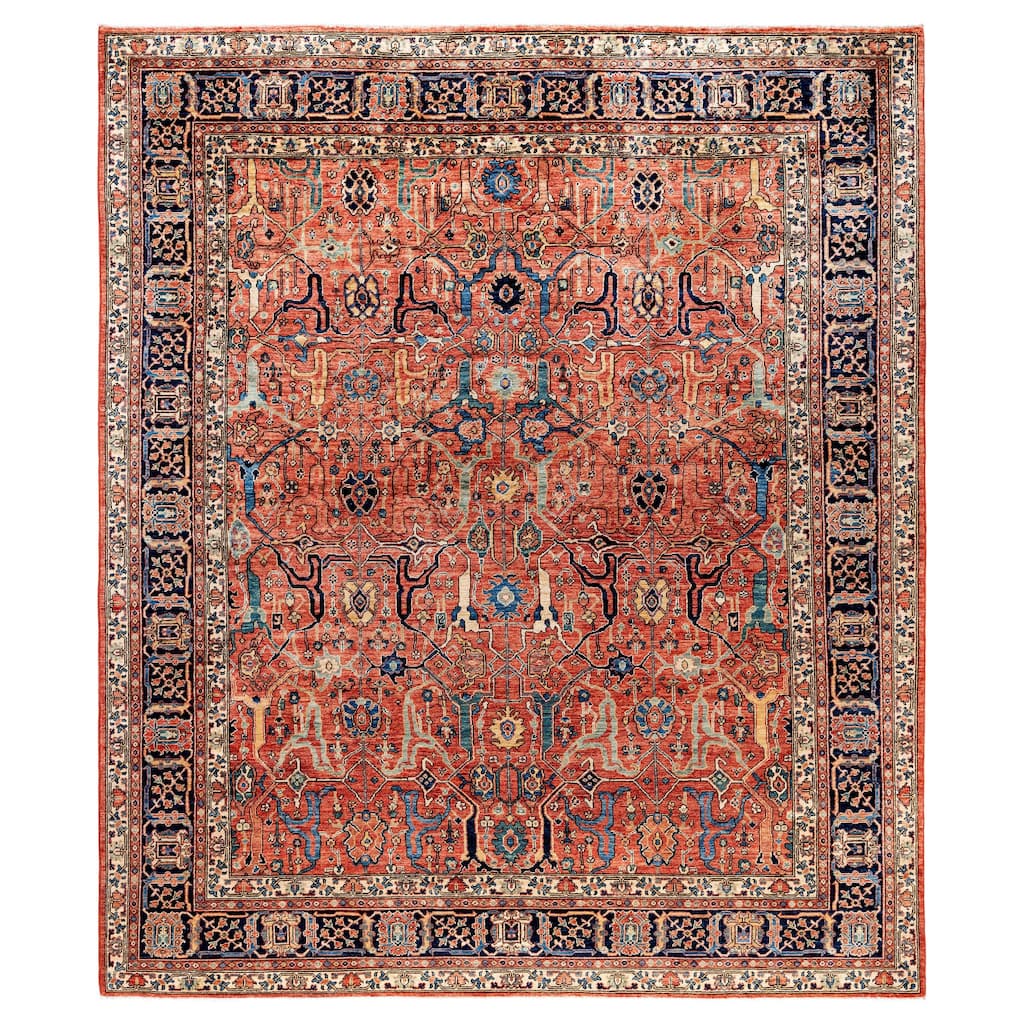 Serapi One-of-a-Kind Hand-Knotted Area Rug - Red - 8' 1" x 9' 9"