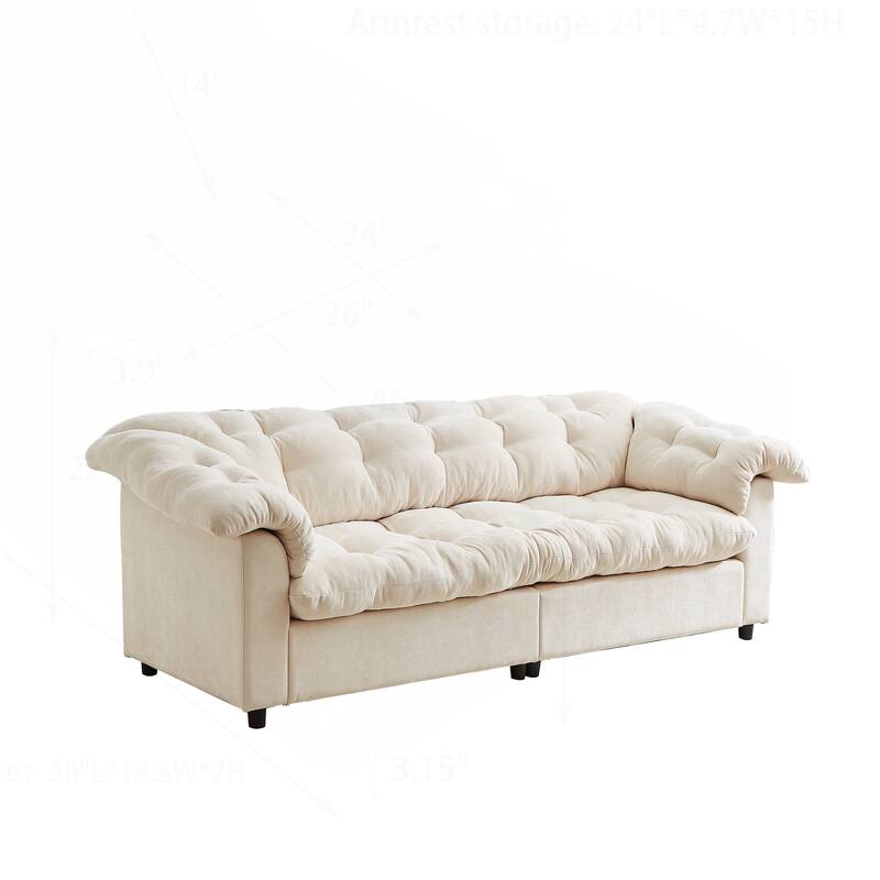 Comfortable Chenille Sofa for Various Spaces, Enhancing Interior Style