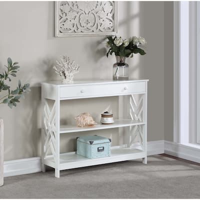 Convenience Concepts Titan 1 Drawer Console Table with Shelves