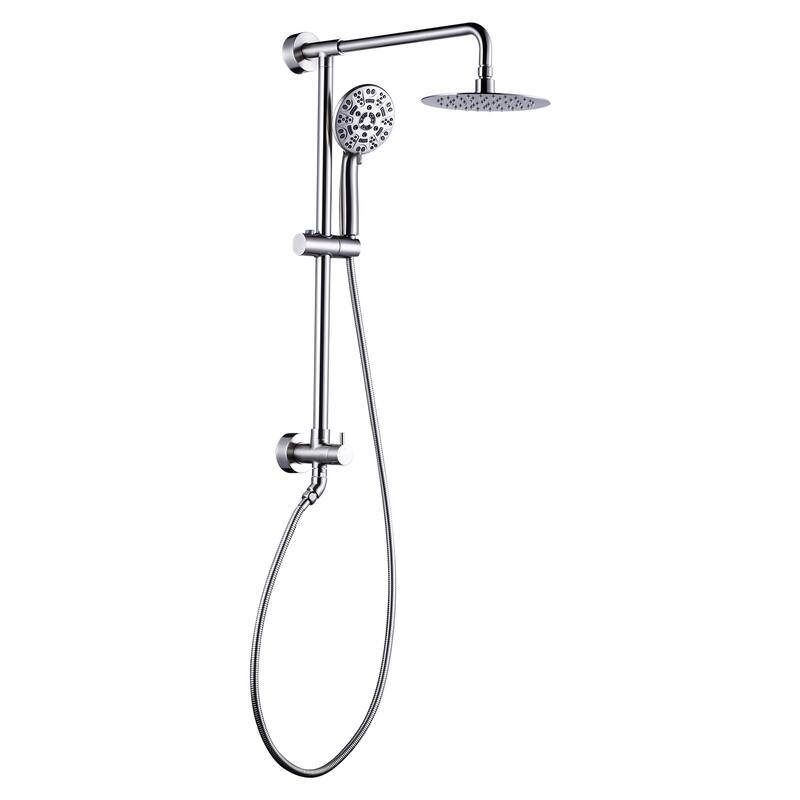 WOWOW Single Handle 7 Spray Patterns Shower Faucet Systerm - Brushed Nickel