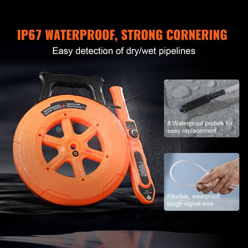 Pipe Locators, 100ft/30m PVC Pipe Locators Underground
