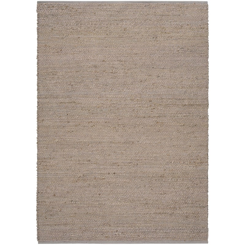 Nourison Natural Jute Indoor only Solid Area Rug - 5' x 7' - Grey