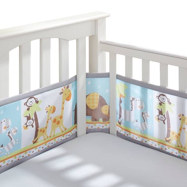 slide 2 of 6, BreathableBaby Breathable Mesh Liner for Cribs, 4-Sides, Classic 3mm