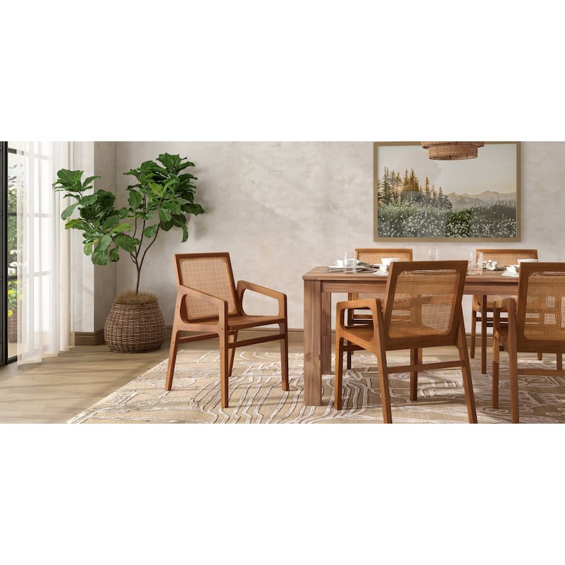 NPD Furniture Davina Teak Dining Side Arm Chair