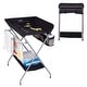 preview thumbnail 2 of 11, Kinbor Baby Changing Table, Folding Diaper Station Nursery Organizer for Infant (Grey) Black
