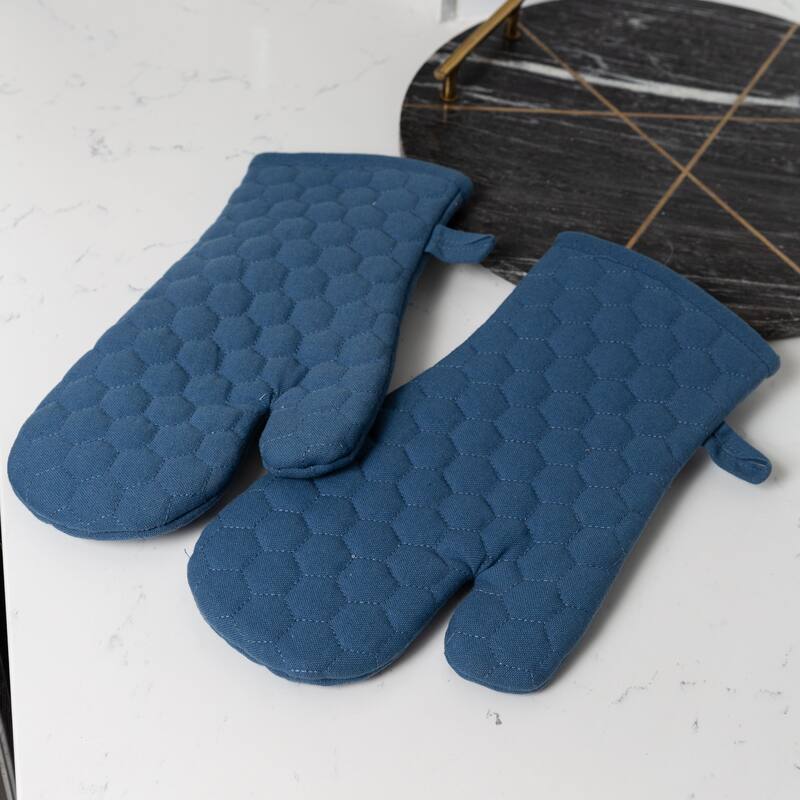 Fabstyles Fouta Cotton Oven Mitt Set of 2