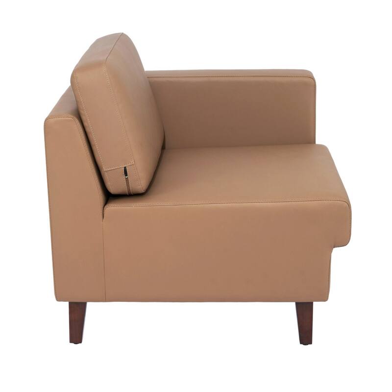 Commercial Modular Right Arm Chair with AC/USB/USB-C Chargers - 28.25"W x 31.5"D x 31.75"H