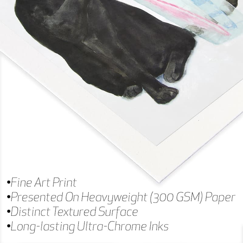 Black Cat Fine Art by Alexey Dmitrievich Shmyrov - Multi - 32x24