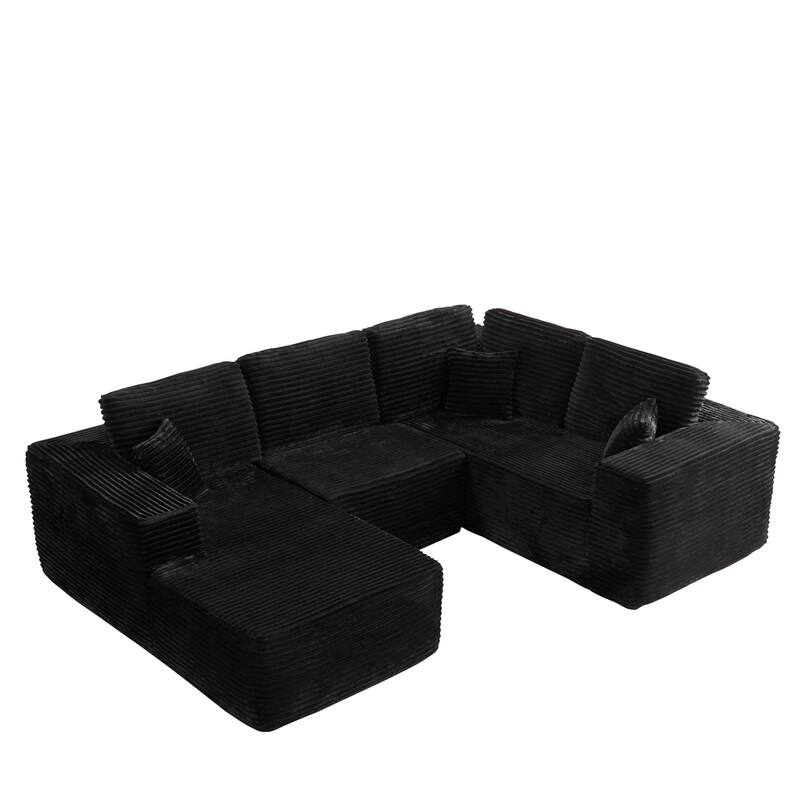 ​​OVIOS Cozy L-Shaped Lounger Sofa Set​