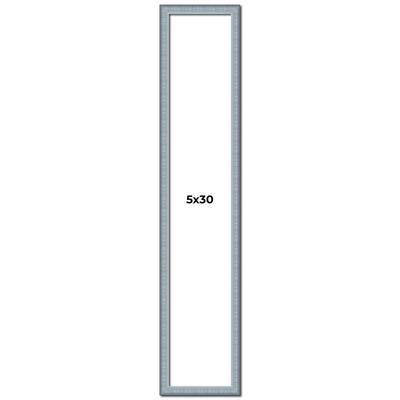 5x30 Frame Rustic Sky Blue Solid Wood Picture Frame | 0.75 Inch