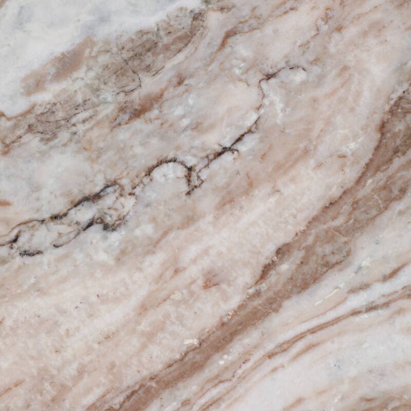 Wood Marble Coffee Table Modern Style Length Living Room - 18" Brown - 40.5" x 21" x 18.5"