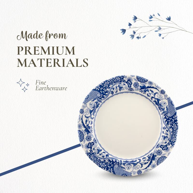 Spode Blue Italian Brocato Plate