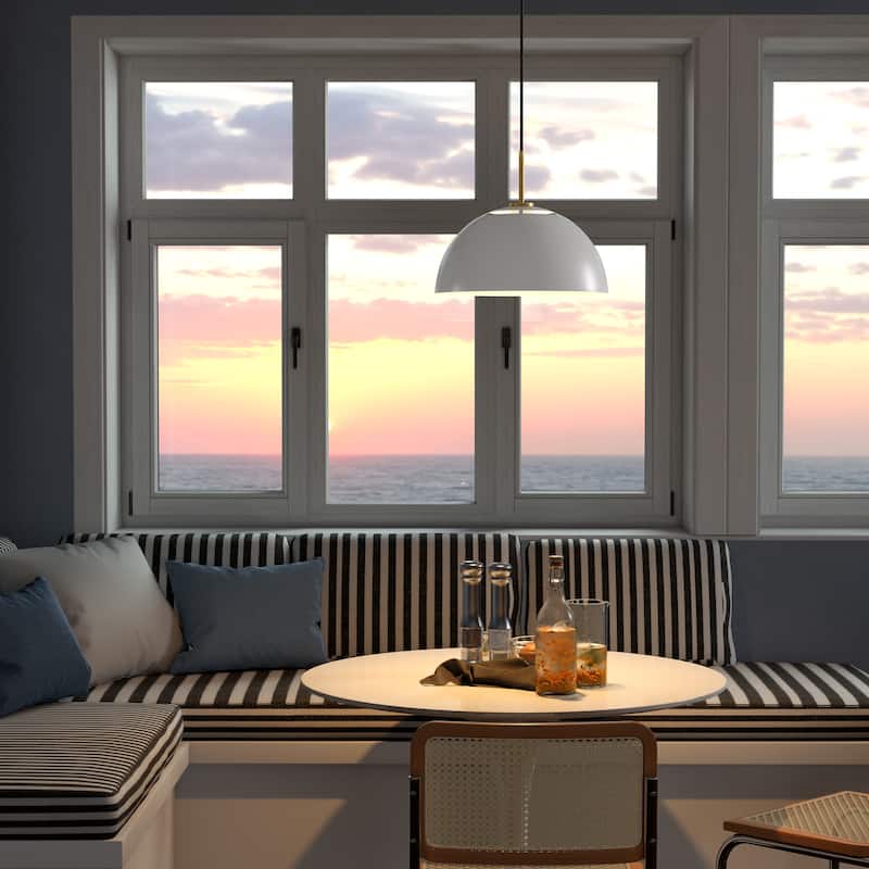 Jordyn 16" Wide Pendant with Metal Shade