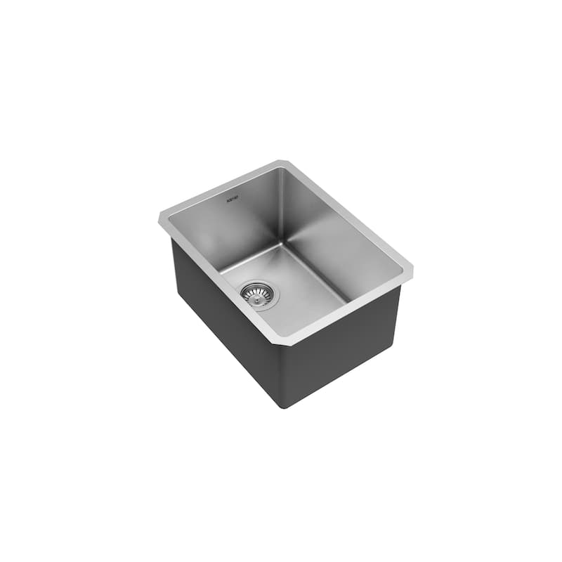 Karran Elite series 16 Gauge Stainless Steel 15 in. Undermount Bar Sink Kit
