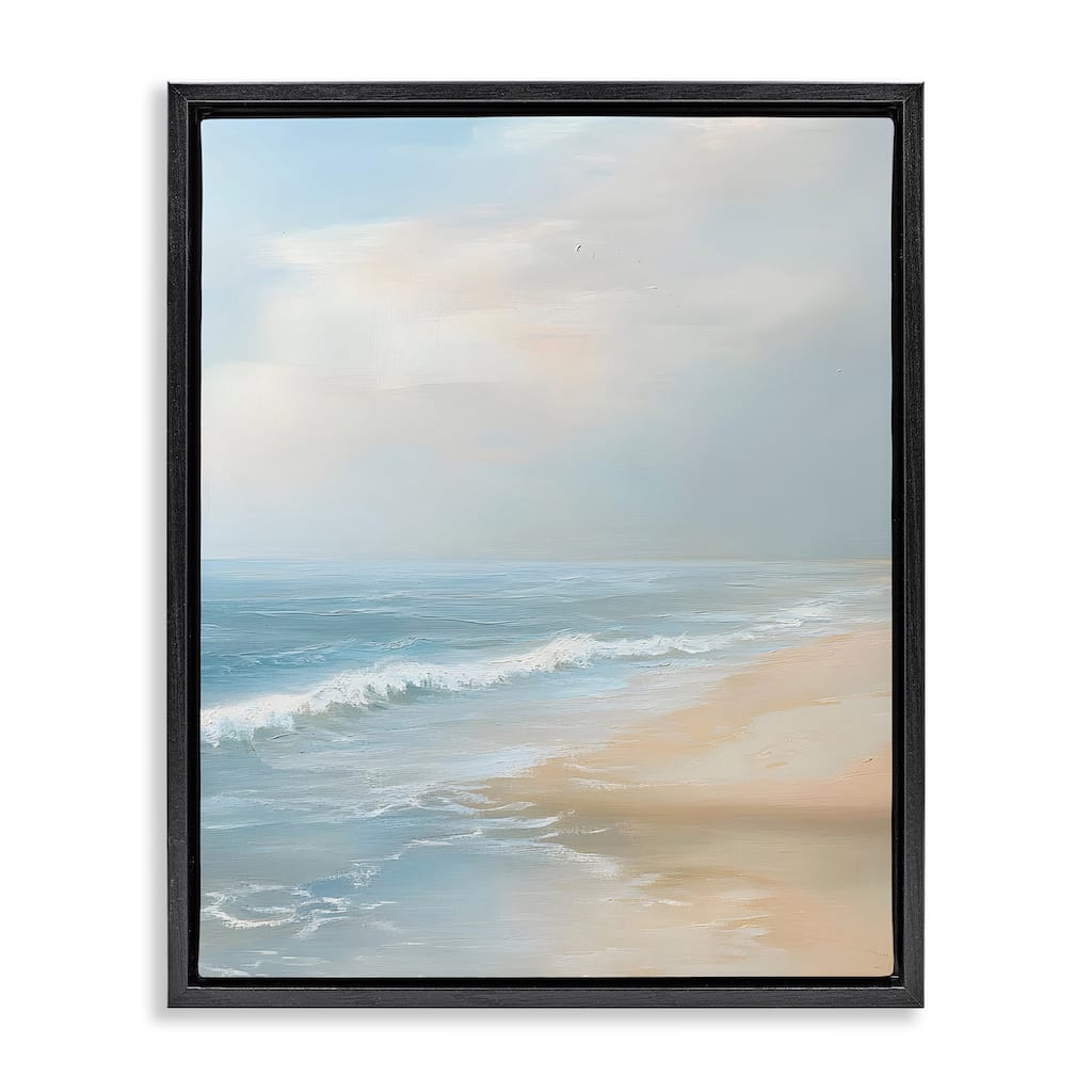 Stupell Serenity Beach View Framed Floater Canvas Wall Art Design By Franklyn Gregory